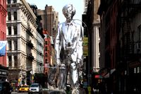 Andy Warhol sculpture in Union Square